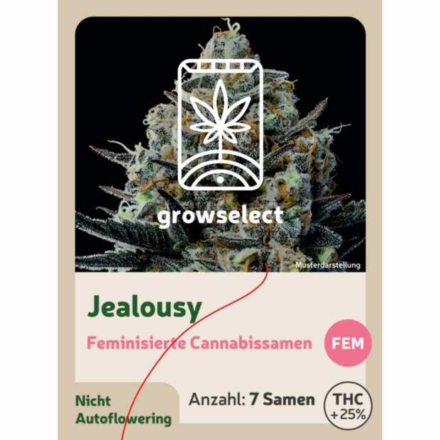 Jealousy | Feminisierte Cannabissamen von GrowSelect | 3 Hanfsamen