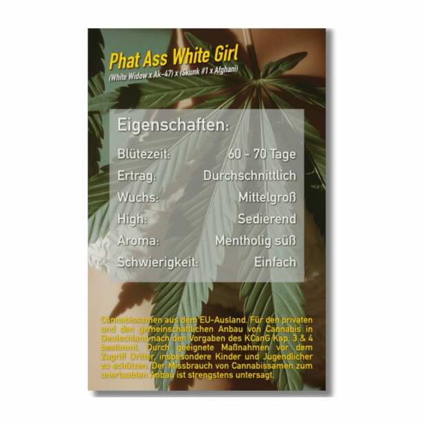 PAWG | Feminisierte Cannabissamen von Dope Seeds | 6 Hanfsamen
